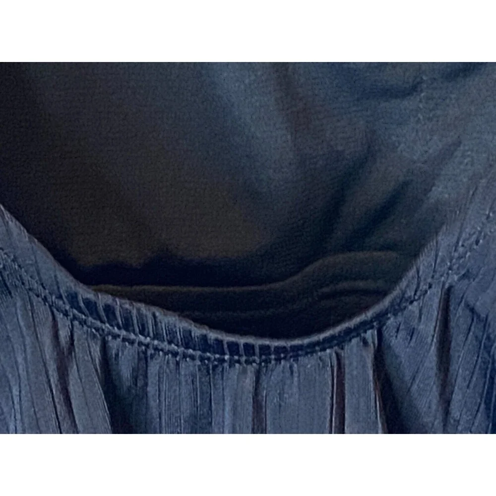 Liz Claiborne Woman One Piece Swimsuit Ribbed Size 14 Bathing Suit Black NEW - Picture 10 of 11